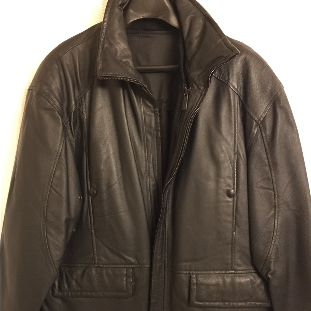 Kenneth Cole leather coat